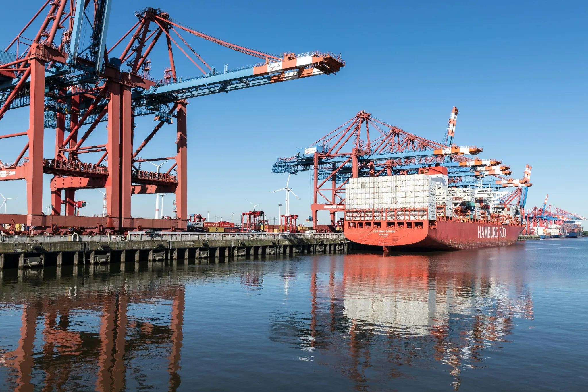 Ship at port — contact us